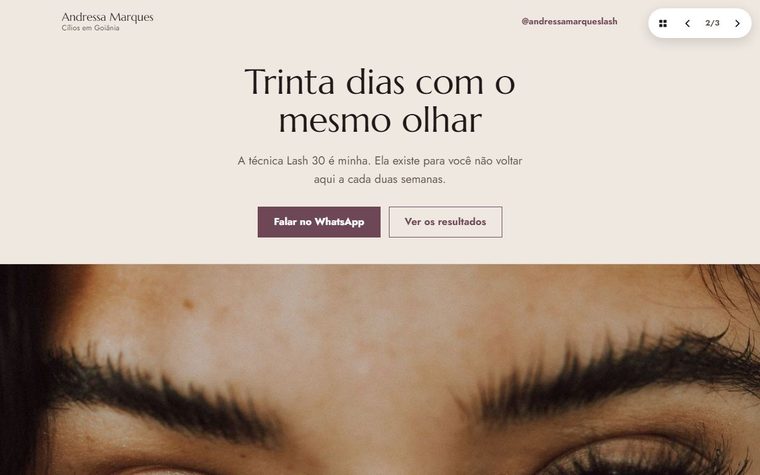 Primeira tela da proposta 2, Resultados